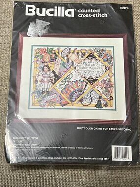 Bucilla Counted Cross Stitch Kit 40924 This Isn’t Clutter These Are My Memories